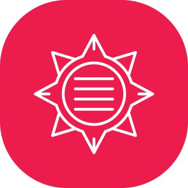 Vektör güneş simgesi illüstrasyonu