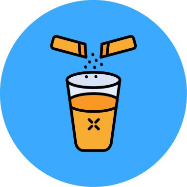 içecek simgesi, vektör illüstrasyonu