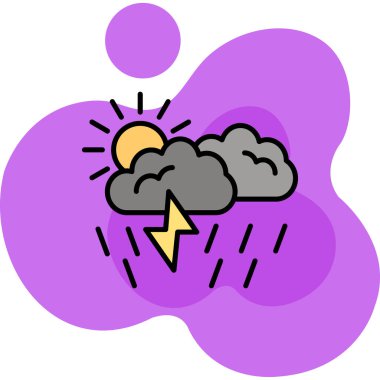 bulut hava illüstrasyon sembol simge vektör