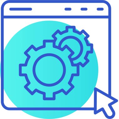 ayar simgesi, vektör illüstrasyonu