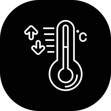 sıcaklık simgesi vektör illüstrasyonu