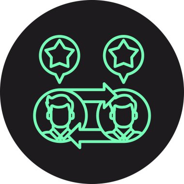 Seo simgesinin vektör illüstrasyonu