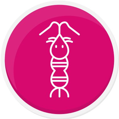 Modern b 'nin vektör çizimi karınca simgesinden yoksun