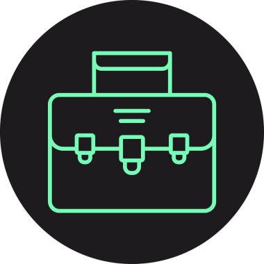 bavul simgesi, vektör çizimi