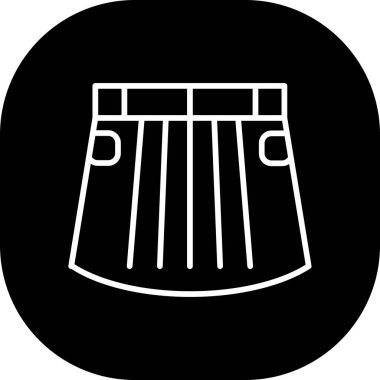 Siyah ve beyaz simgesinin vektör illüstrasyonu.