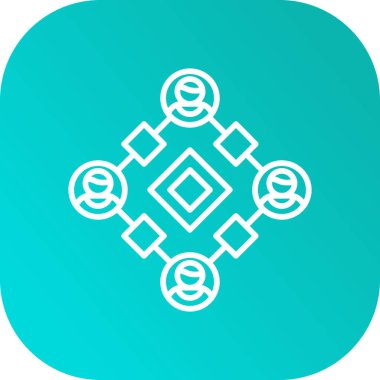 Bir grup insan simgesinin gösterimi. güzel topluluk işareti