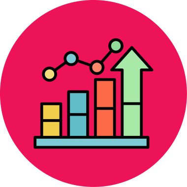 grafik ikonu vektör illüstrasyonu