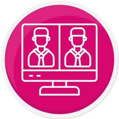 Online eğitim. Basit resimleme