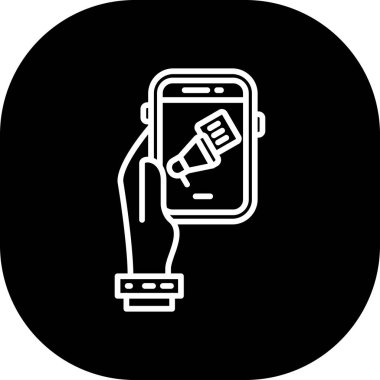 akıllı telefon simgesi. beyaz arkaplanda izole edilmiş web tasarımı için akıllı telefon vektör simgesi