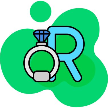 Bir borunun karikatür simgesinin vektör çizimi