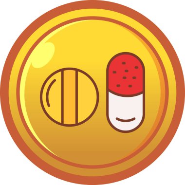 hap ikonu vektör illüstrasyonu