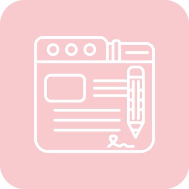 Modern simgenin vektör illüstrasyonu