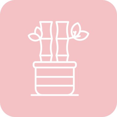 Bitki simgesinin vektör illüstrasyonu