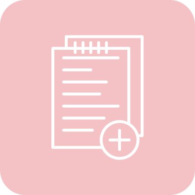 belge simgesi, vektör illüstrasyonu basit tasarım