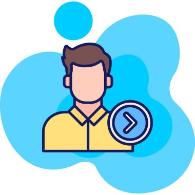 Dizüstü bilgisayarı ve telefon vektör çizimi olan adam