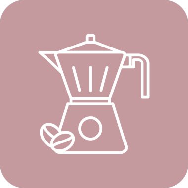 Kahve simgesinin vektör illüstrasyonu