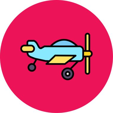 Uçak. Web simgesi basit illüstrasyon