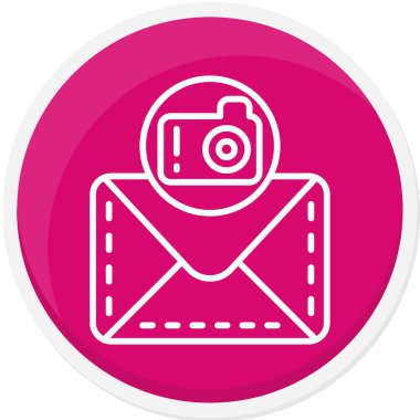 Kamera. Web simgesi basit illüstrasyon