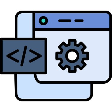 Kodlama yazılım geliştirme simgesi