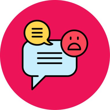 Sohbet mesajı. Web simgesi