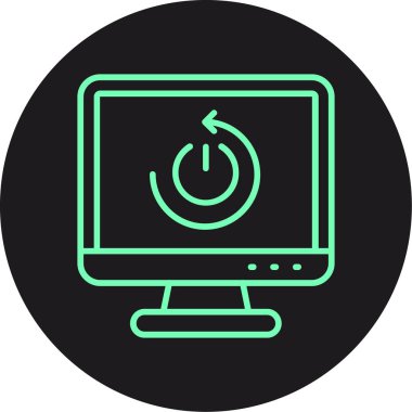 Modern simgenin vektör illüstrasyonu