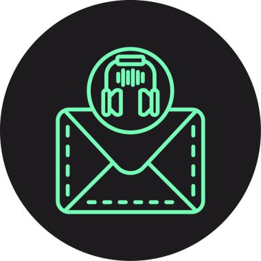 vektör müzik simgesi, vektör illüstrasyonu