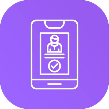 akıllı telefon simgesi vektör illüstrasyonu