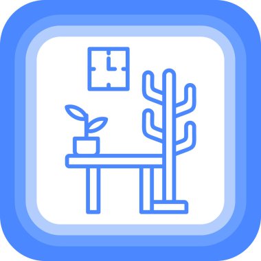 Bitki. Web simgesi basit illüstrasyon