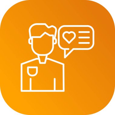 Sohbet balonu simgesinin vektör çizim