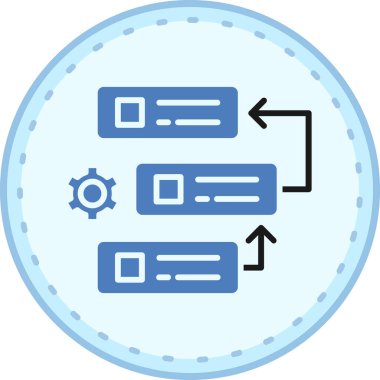 veri paylaşımı, basit illüstrasyon, vektör illüstrasyonu