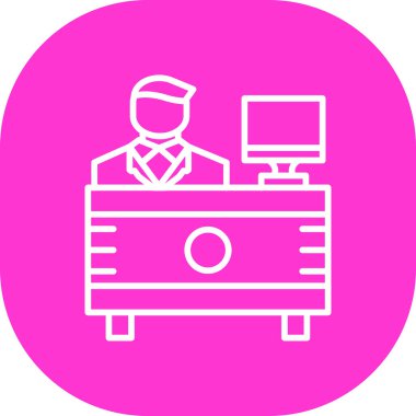 İş simgesinin vektör illüstrasyonu