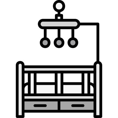 mobilya hattı vektör simgesi