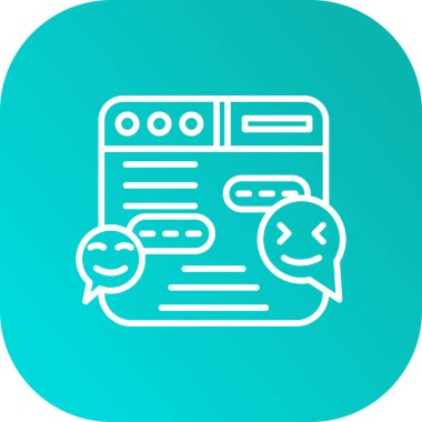 Beyaz arkaplanda satır sohbet simgesi izole edildi. Konuşma balonu sembolü. Renkli