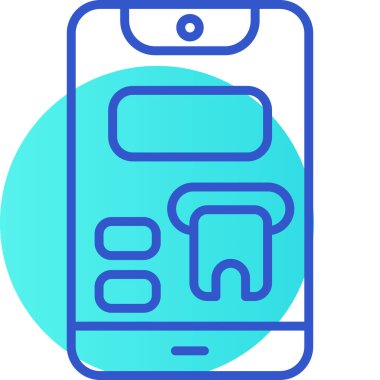 vektör telefon simgesi, basit illüstrasyon