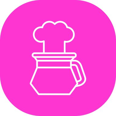 vektör şef simgesi, vektör illüstrasyonu