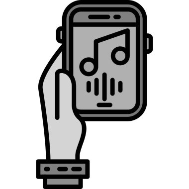 akıllı telefon simgesi vektör illüstrasyonu