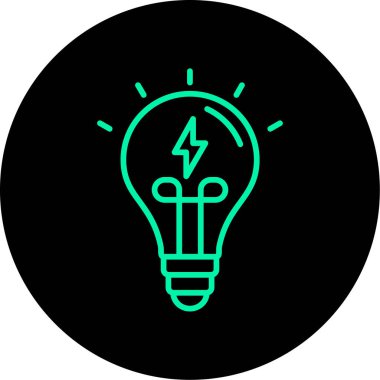 ampul simgesi vektör illüstrasyonu