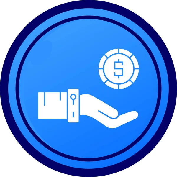 Bozuk para. Web simgesi basit illüstrasyon