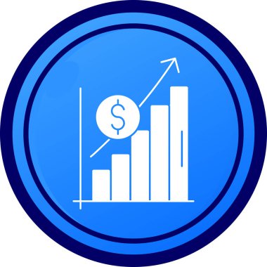 Dolar. Web simgesi basit illüstrasyon