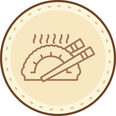 Yemek. Web simgesi basit illüstrasyon