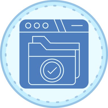 Çamaşır makinesi simgesinin vektör illüstrasyonu