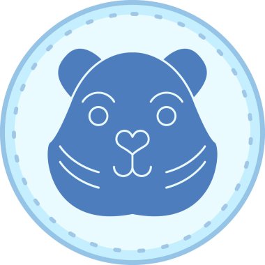 Ayı. Web simgesi basit illüstrasyon