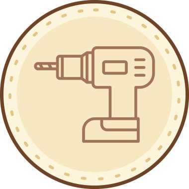 tornavida ikonu vektör çizimi