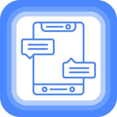 Konuş. Web simgesi basit tasarım