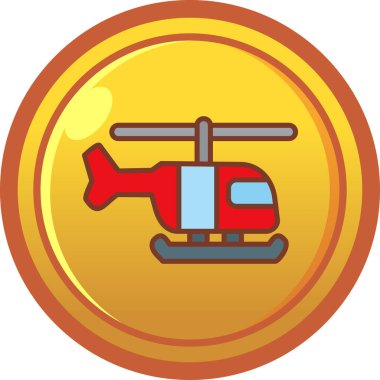 Modern b 'nin vektör çizimi helikopter simgesinden yoksun