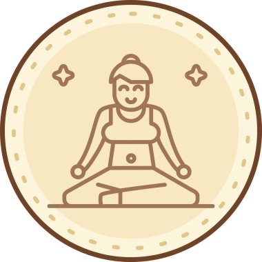 Bir kadın figürü simgesinin vektör illüstrasyonu