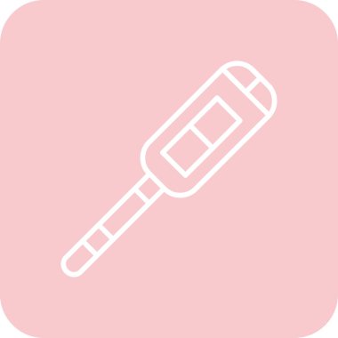 Termometre. Web simgesi basit illüstrasyon