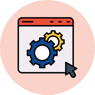 Simge vektör illüstrasyonu ayarlanıyor