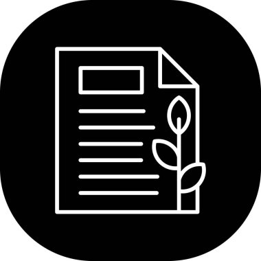 Belge simgesinin vektör illüstrasyonu