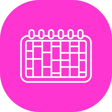 Takvim simgesi vektör illüstrasyonu